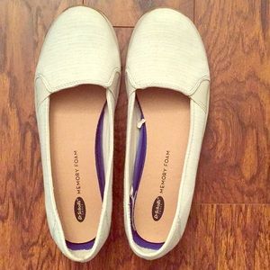 Dr.Scholls Memory Foam White Flats